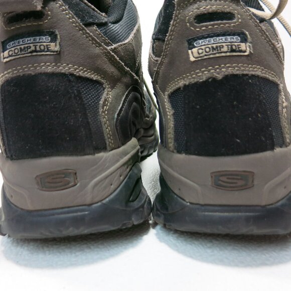 Skechers Work Comp Toe Nubuck Leather Men's Work Shoes Safety Toe Footwear Sz 13 - Picture 7 of 8